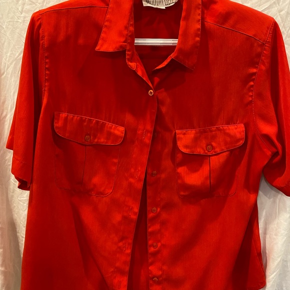 Vintage red button up - Picture 3 of 4